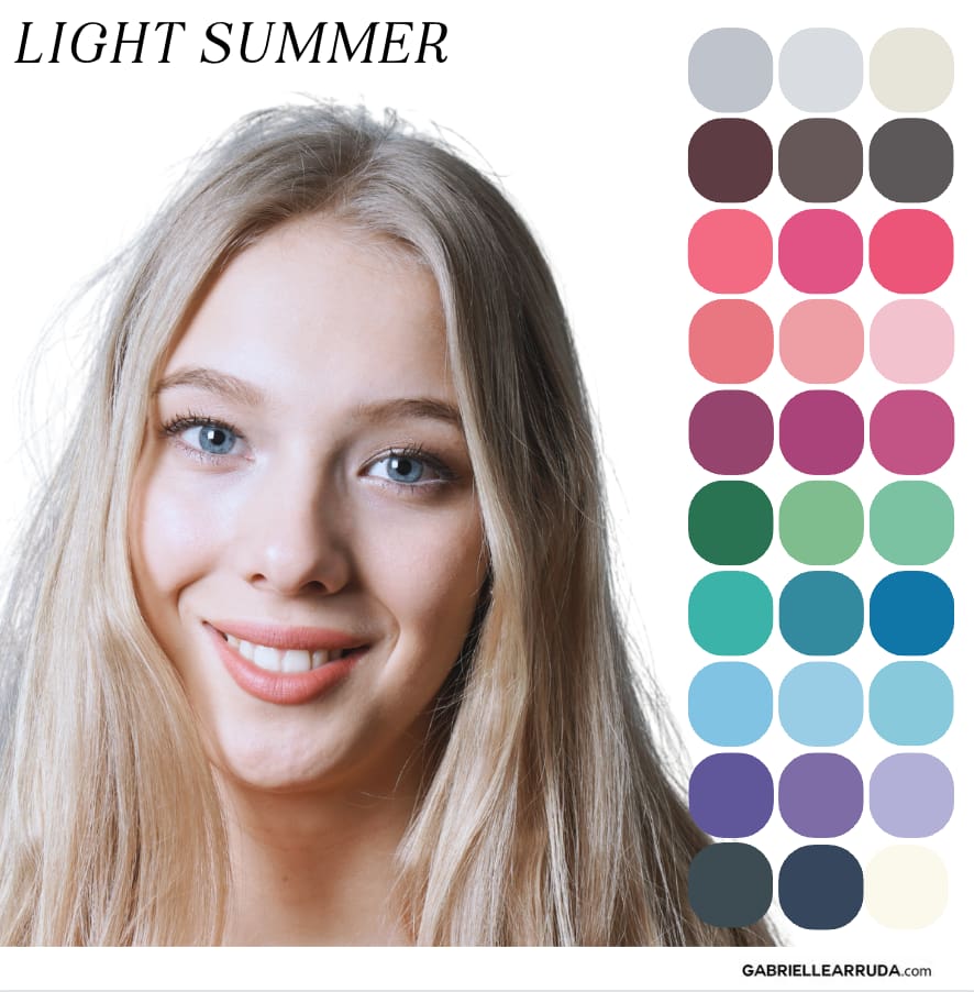 light summer example and palette