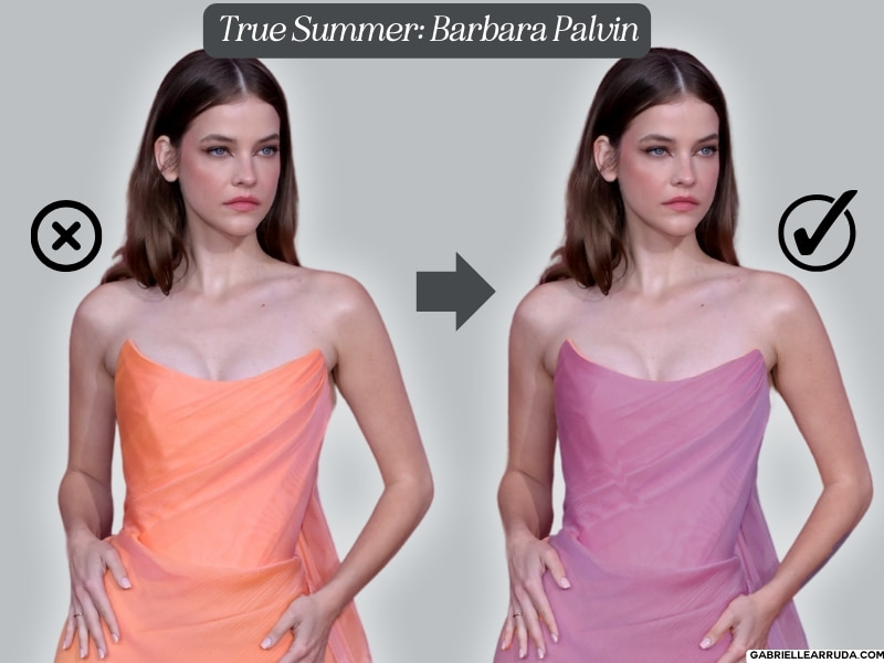 true summer celebrity barbara palvin in and out of seasonal colors