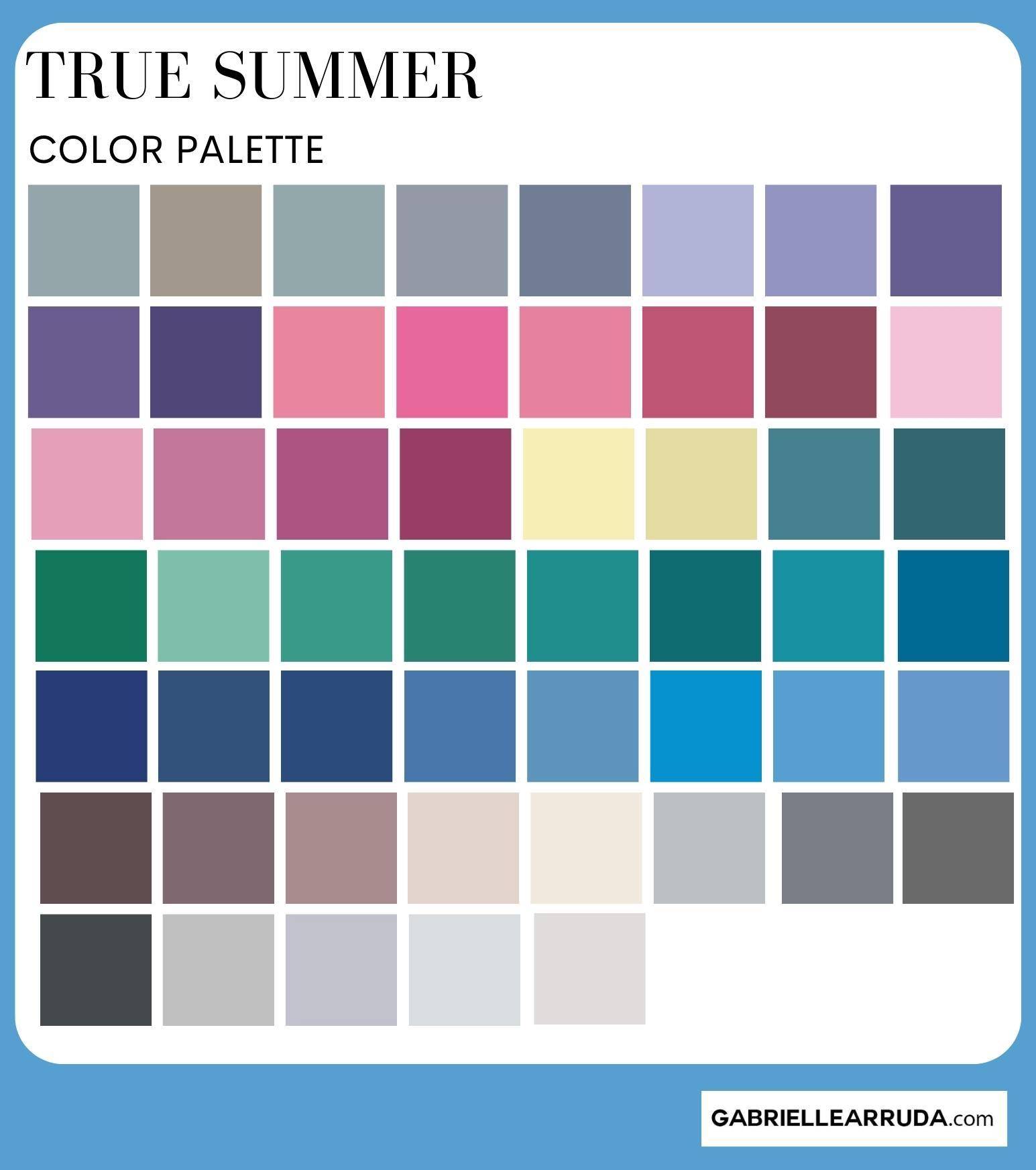 true summer color palette