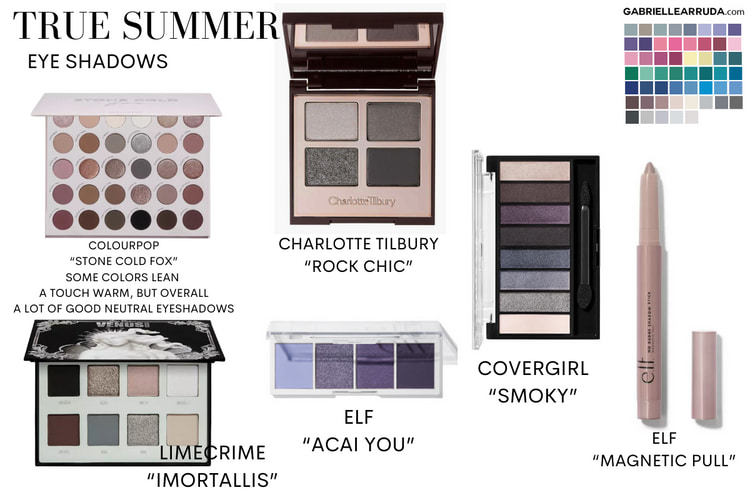 true summer eyeshadow examples