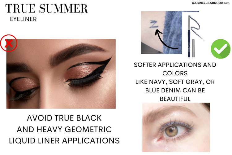 true summer eyeliner examples