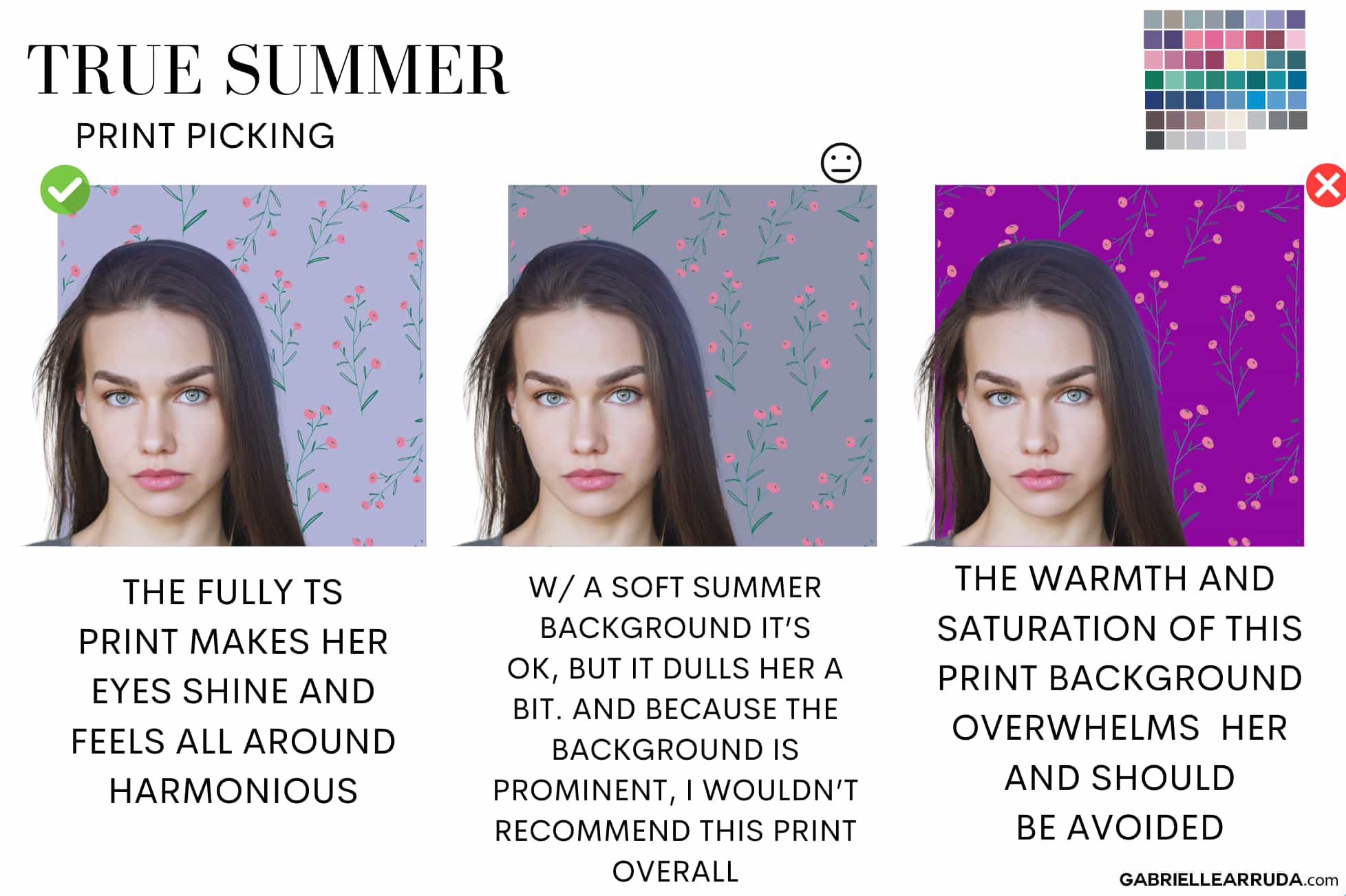 True Summer Seasonal Color: Ultimate Guide - Gabrielle Arruda