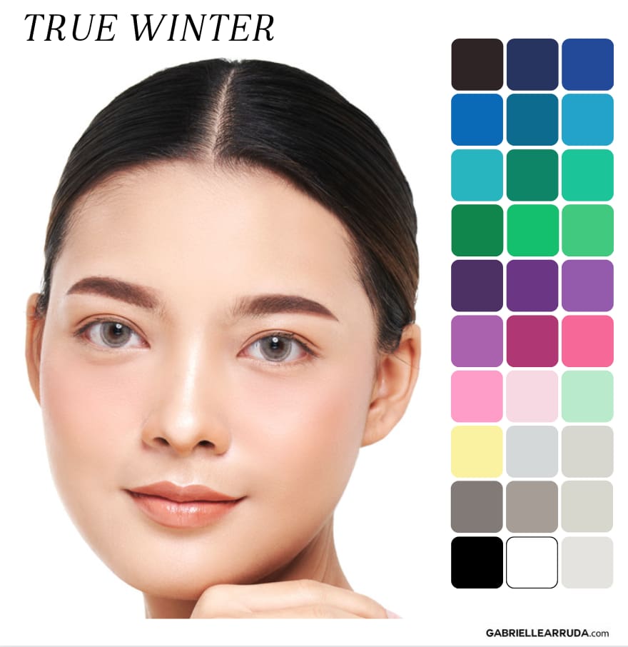 true winter face and palette