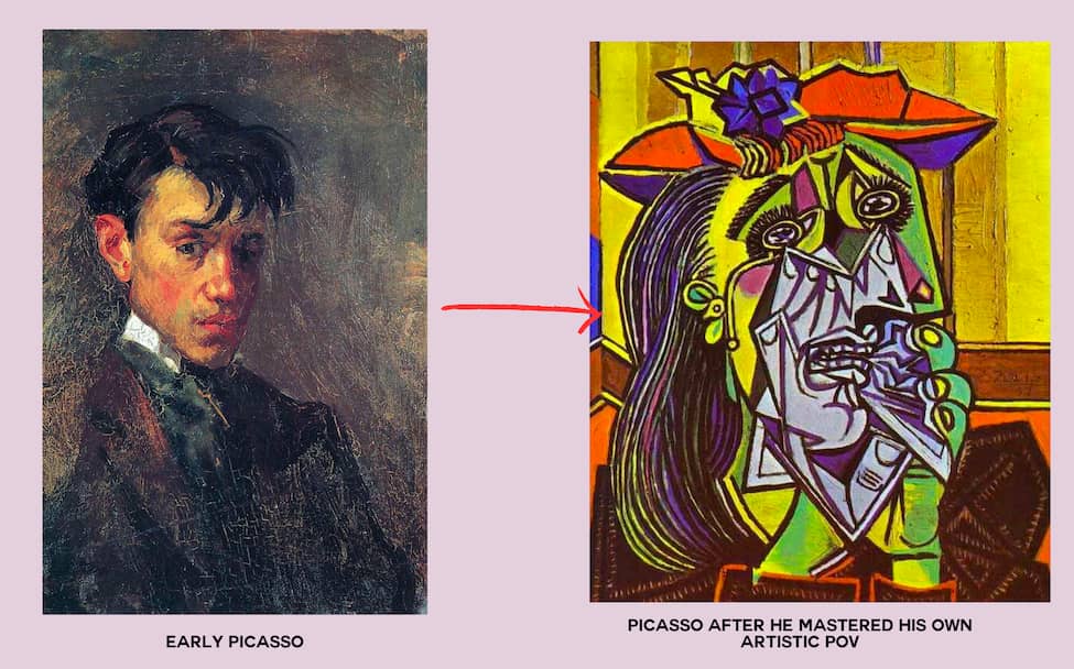 picasso art evolution 