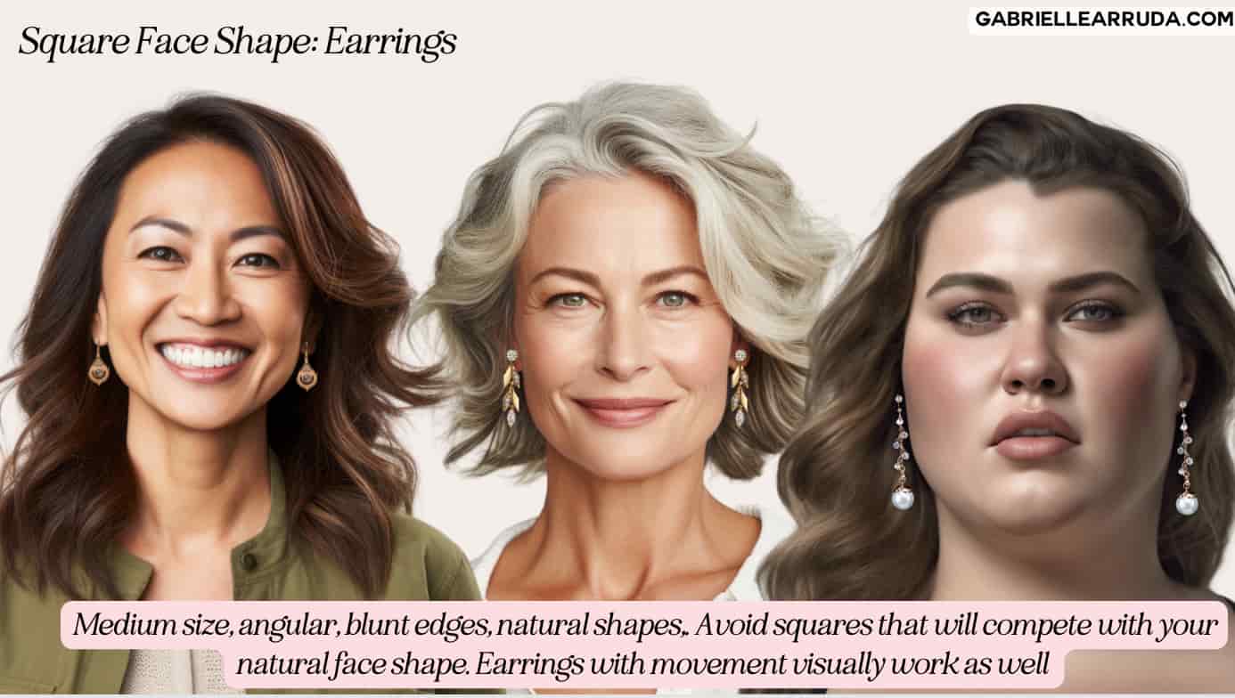 square face shape earrings