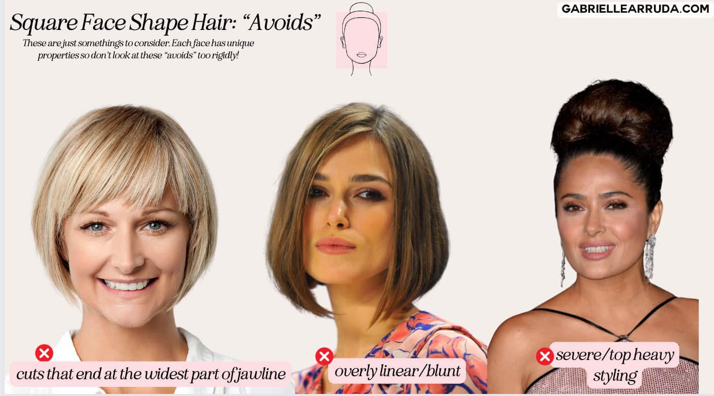 square face shape hairstyles to avoid