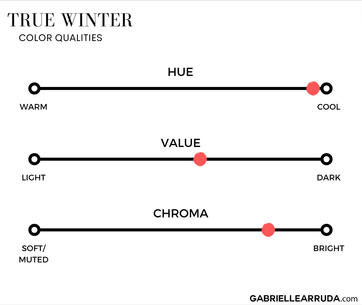 true winter cool winter color qualities
