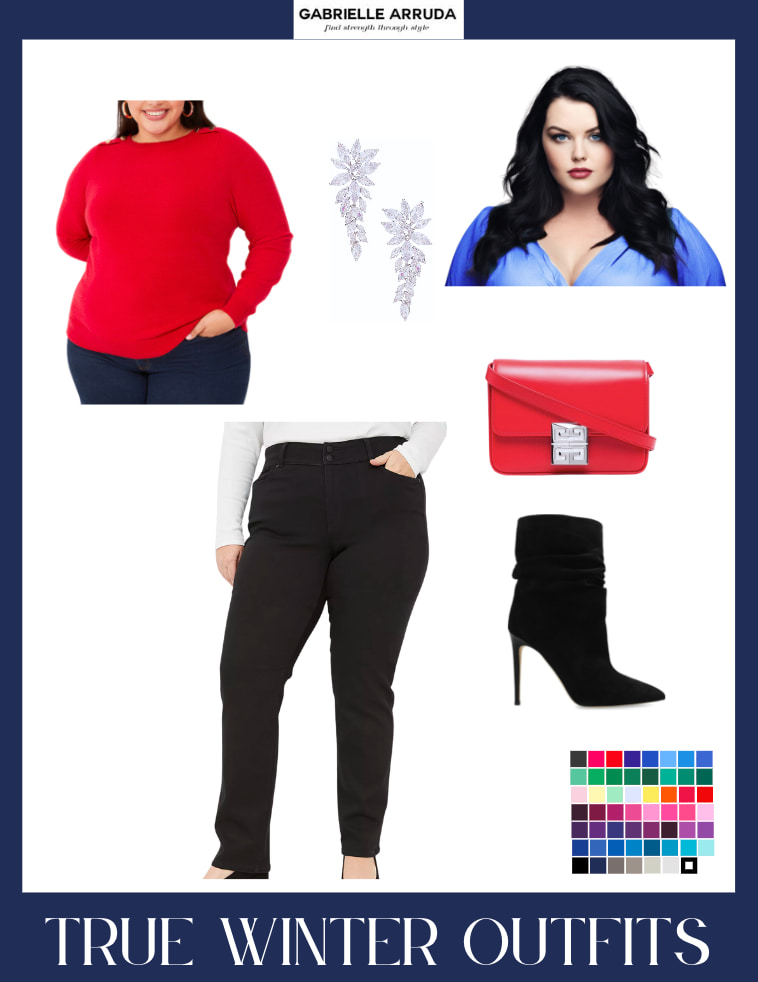 true winter plus size outfit example