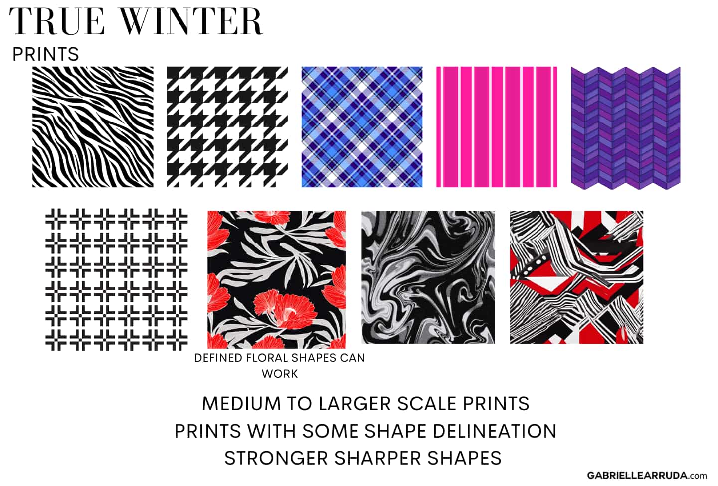true winter print examples