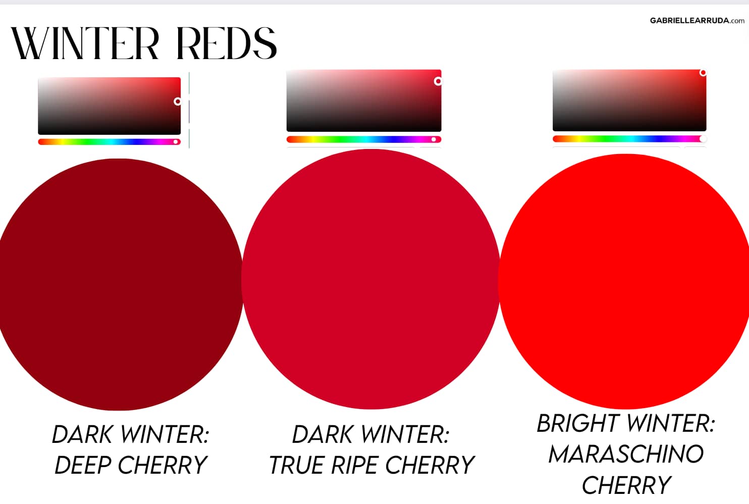 red example for the seasons