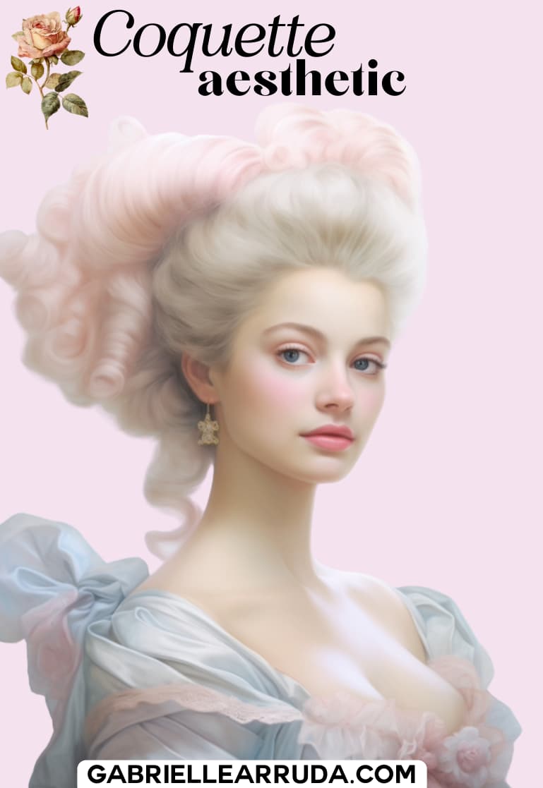 coquette aesthetic marie antoinette style