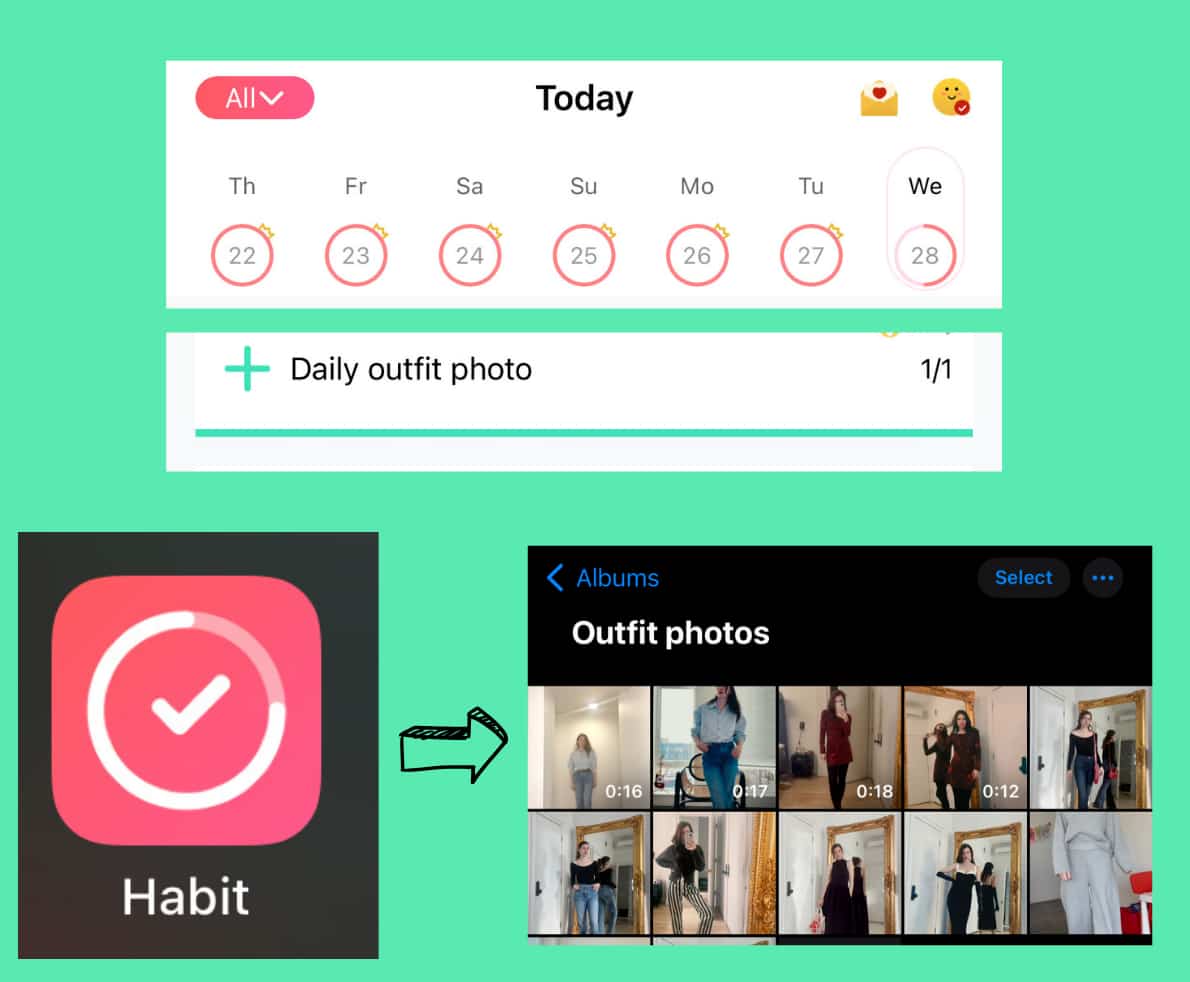 habit app to help build this outfit photo habit