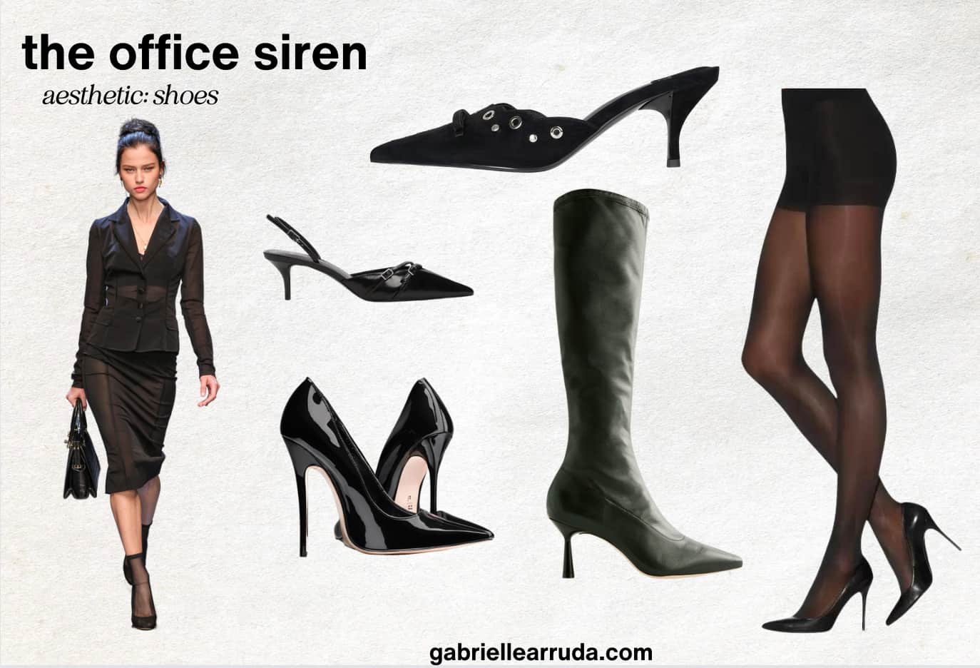 office siren shoe examples
