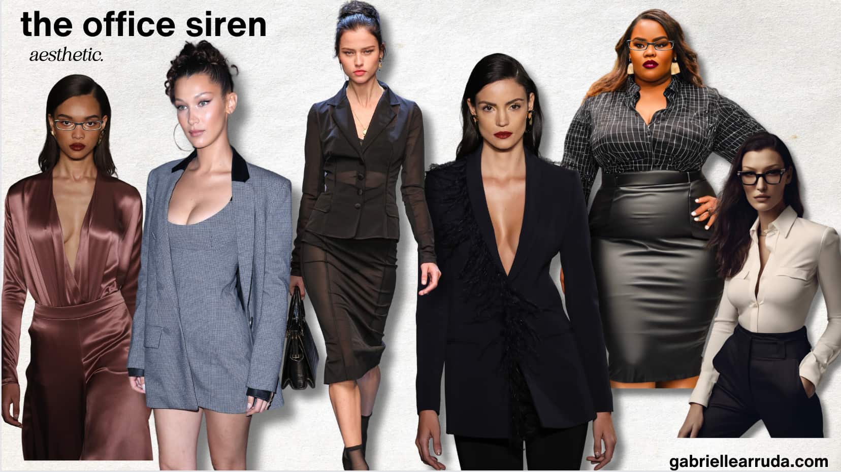 Office Siren Aesthetic. Here's how a stylist would merge CEO + Femme Fatale  - Gabrielle Arruda