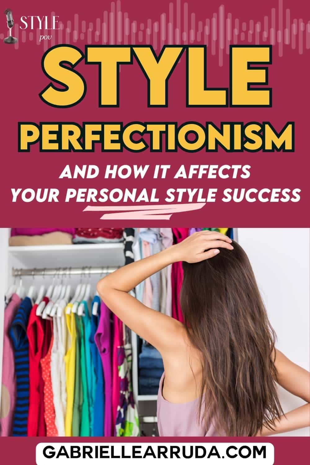 style perfectionism and how it affects your personal style success (woman staring at closet frustrated)