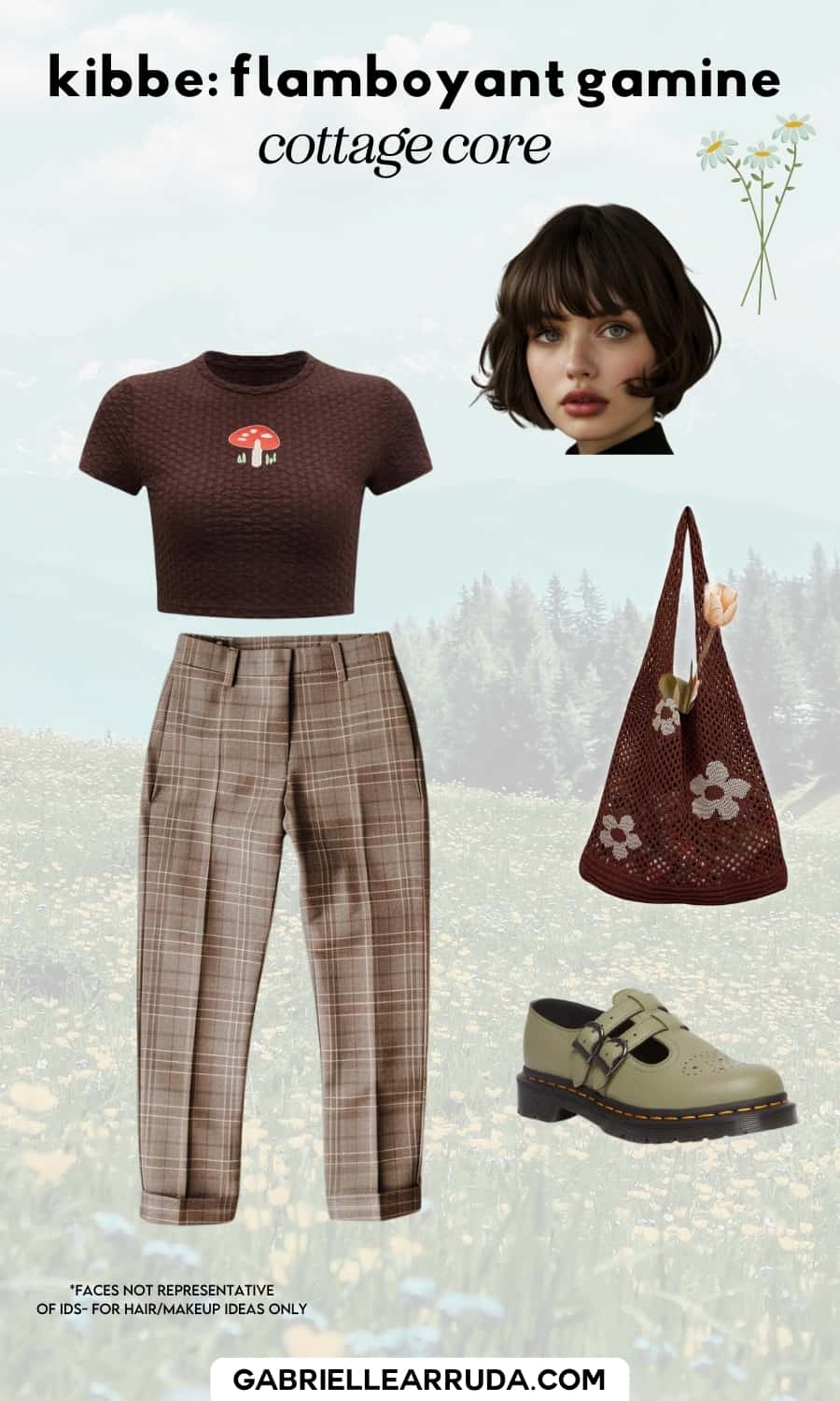 flamboyant gamine cottage core outfit