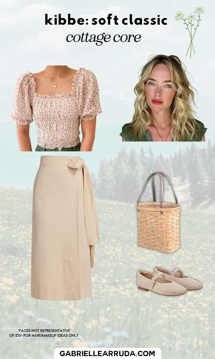 soft classic cottage core outfit 