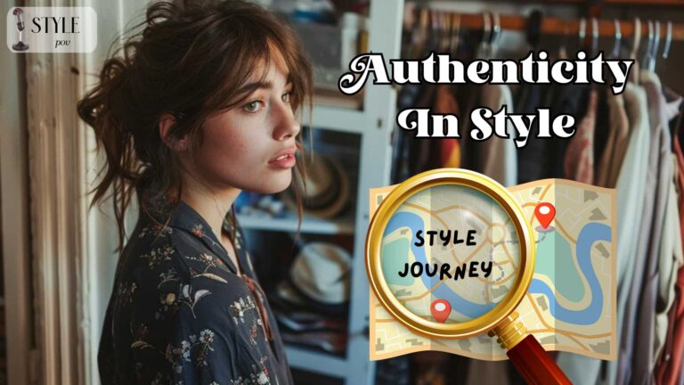 authenticity in personal style woman examining closet