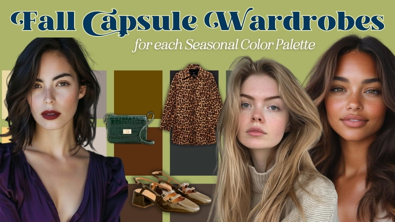 fall capsule wardrobes for 12 seasonal color palettes featured