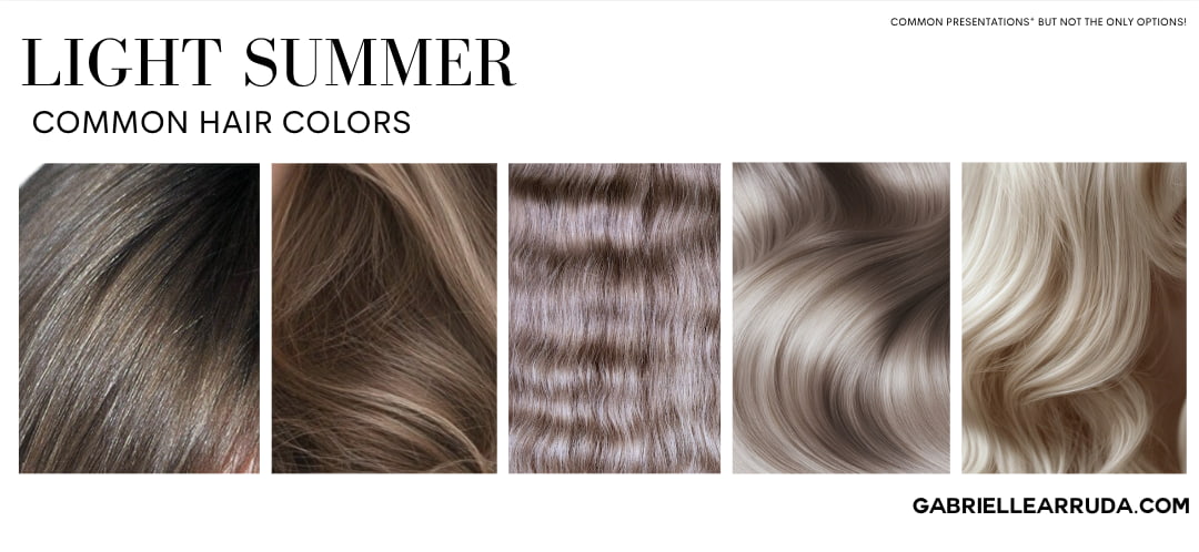 light summer common hair colors 