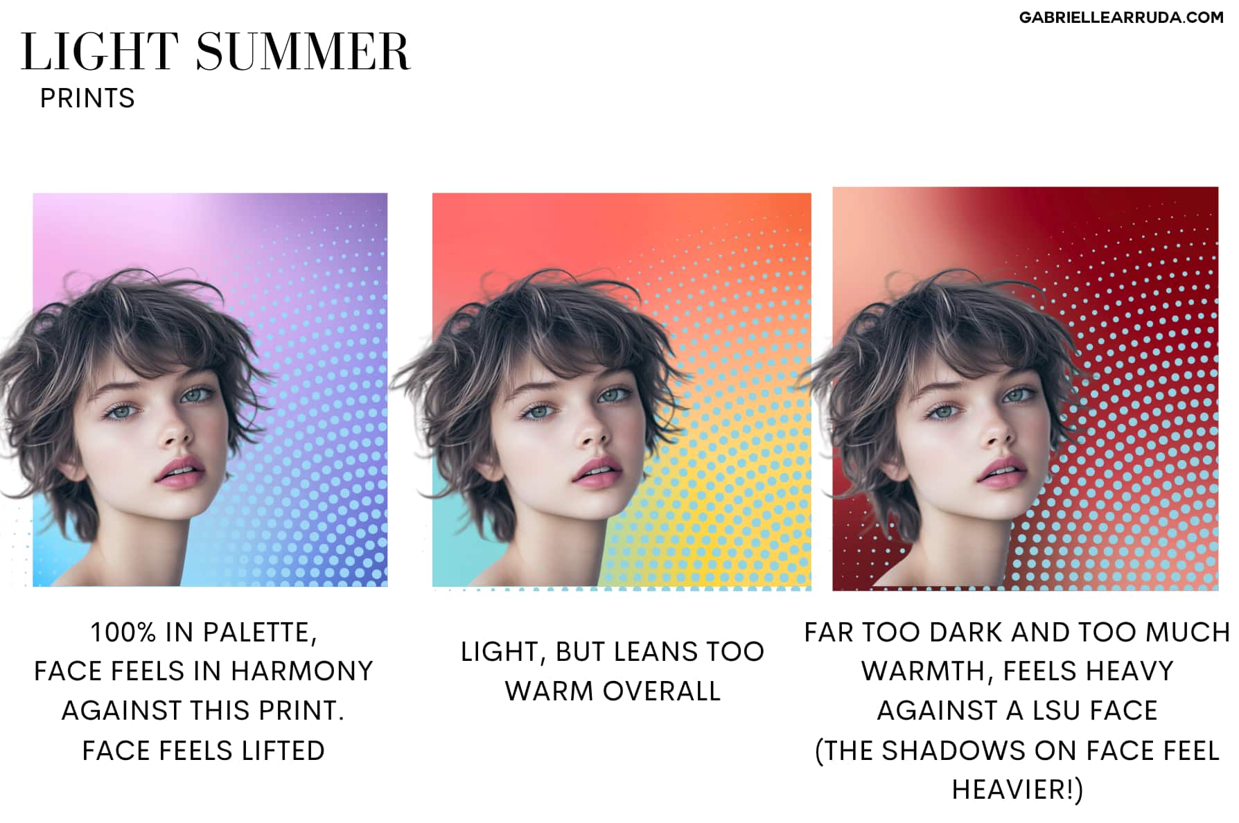 light summer print effect examples