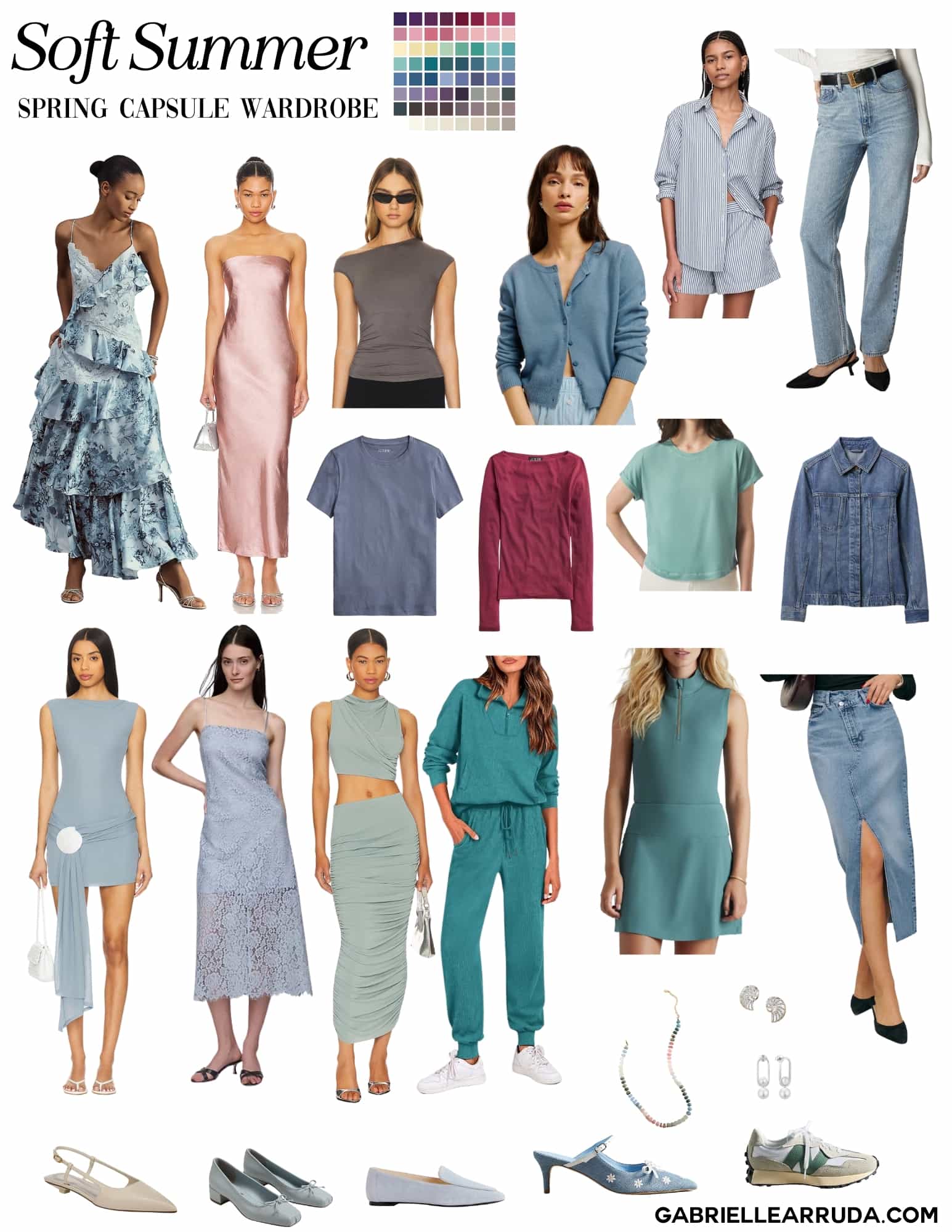 Spring Capsule Wardrobe: 12 Seasonal Color Palettes {2025} | Gabrielle Arruda Spring Capsule Wardrobe: 12 Seasonal Color Palettes {2025} | Gabrielle Arruda