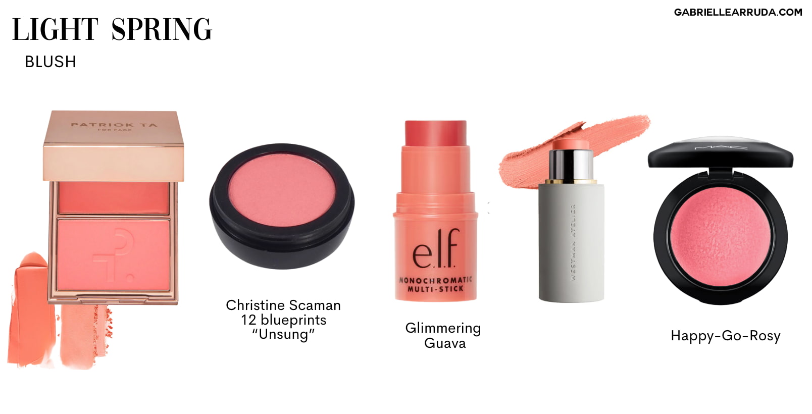 blush for light spring