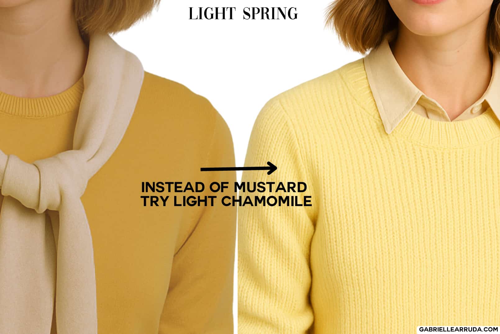 light spring swap mustard for chamomile