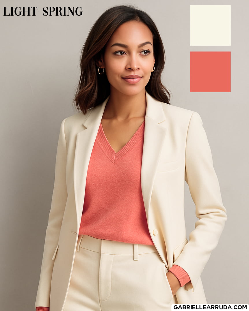 light spring corporate neutral with coral