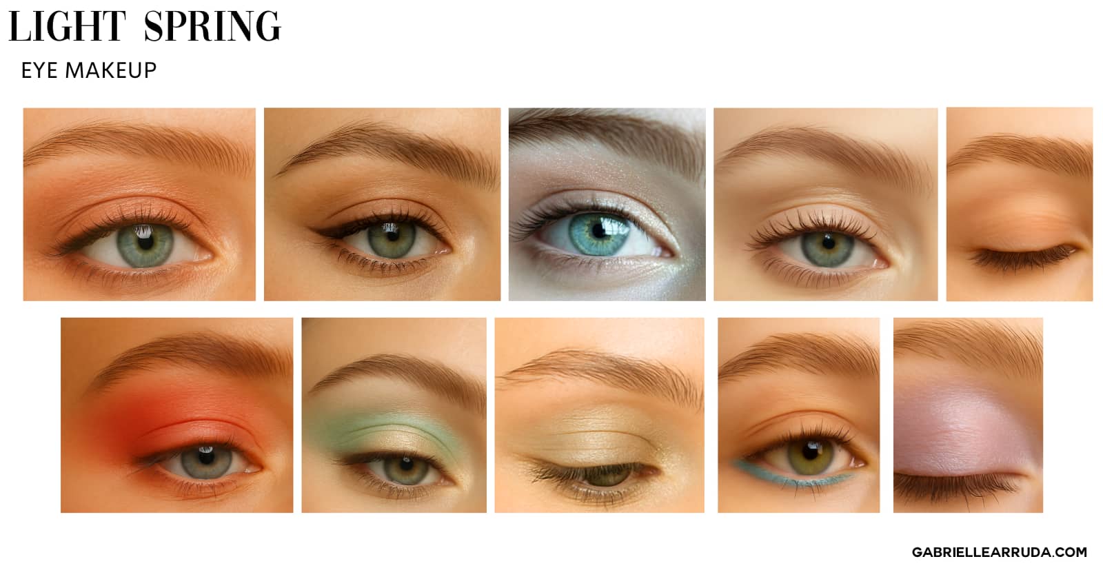 light spring eye shadow examples