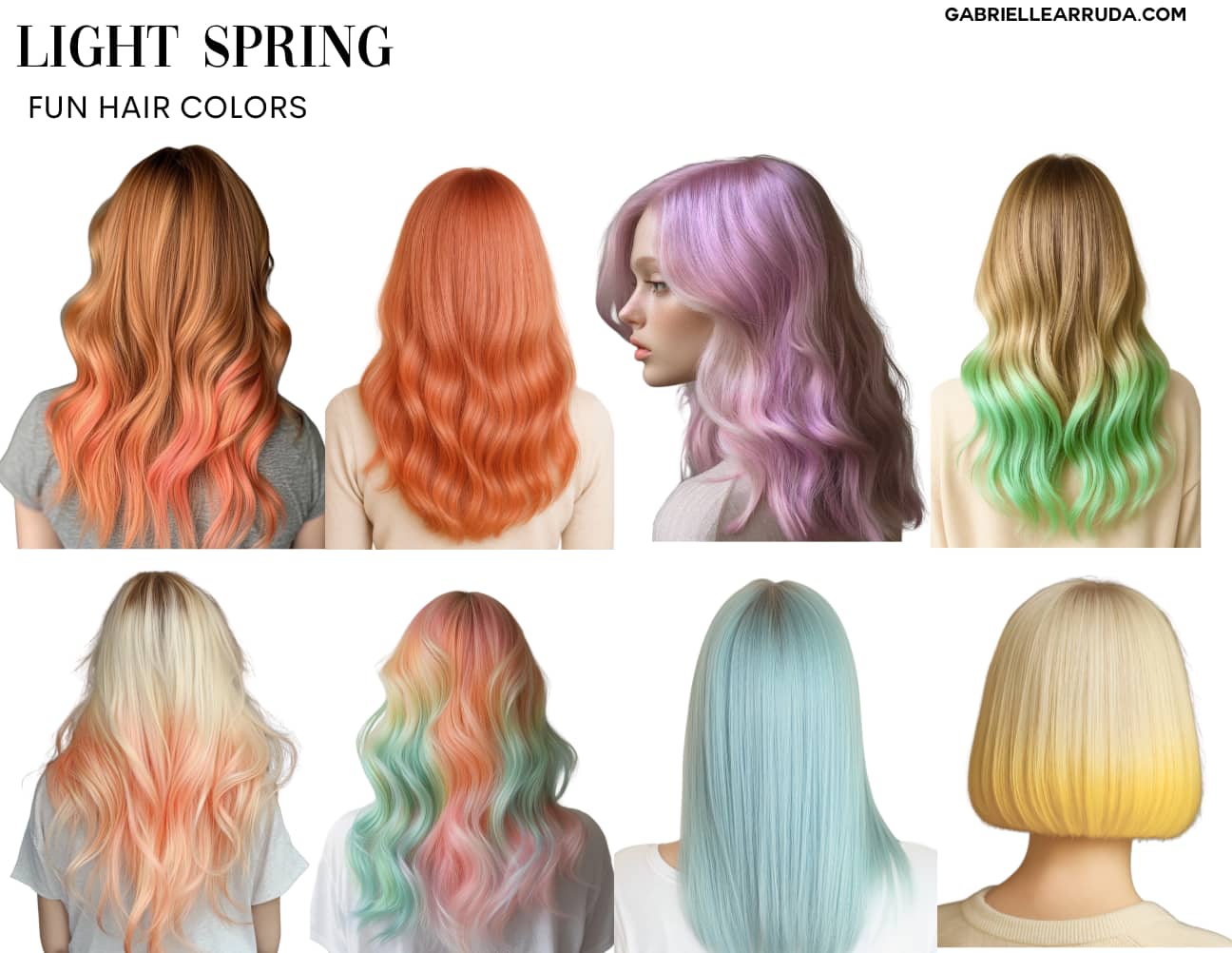 fun hair colors for light spring