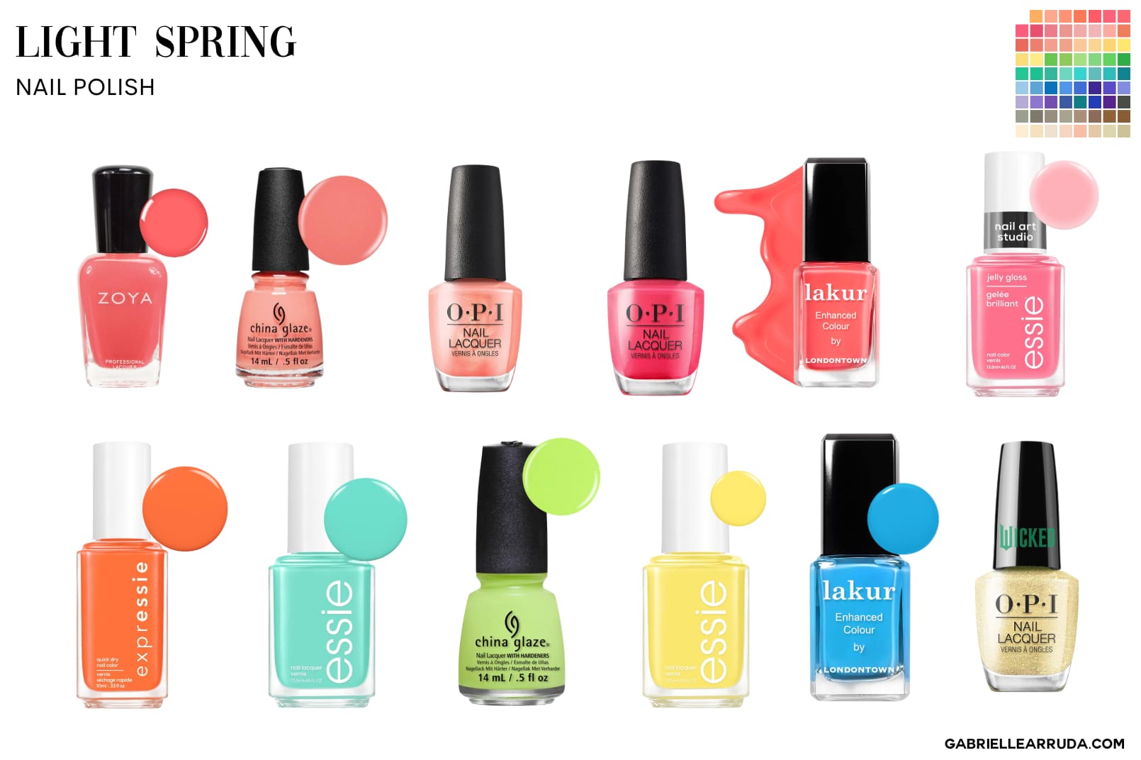 nail polish for light spring