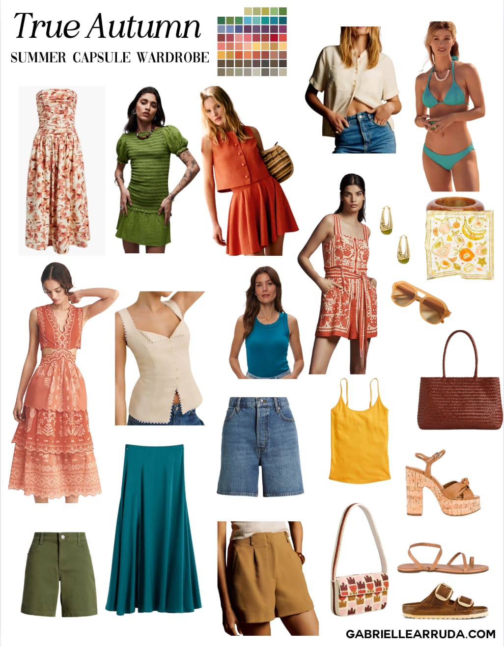 Seasonal Color Summer Capsule Wardrobes 2025 | Gabrielle Arruda