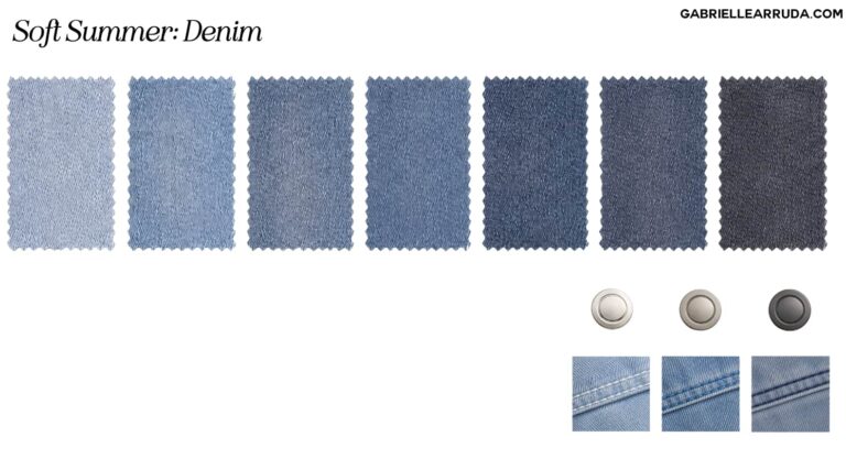 Jean Color Variations The Best Denim for all 12 Seasonal Color Palettes | Gabrielle Arruda