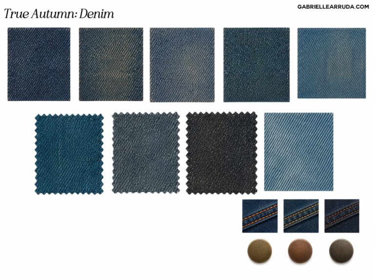 Jean Color Variations The Best Denim for all 12 Seasonal Color Palettes | Gabrielle Arruda